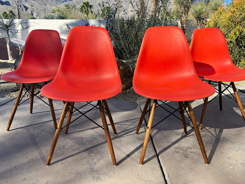 Eames molded plastic - eames, redorange
