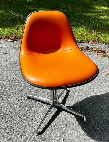 Fonda chair orange vinyl - fonda,
